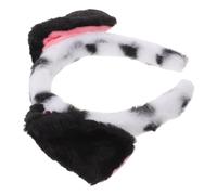 Generic Plush Headband Dalmatian Puppy Ears Cute Dog Themed Accessory for Adults for Cosplay Face Washing and Makeup Routines
