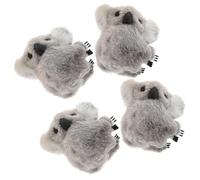 Generic Plush Koala Bear Hair Clips 4Pcs Soft Lambswool Claws for and Women Side Bangs Hair Accessories for and Young