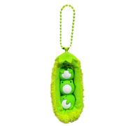 Generic Plush Pea Frog Keychain - Cute Green Frog Pendant, Unisex-All Ages