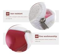 Generic Plush Sanitary Napkin Bag with Cartoon Embroidery Soft Menstrual Pad Pouch for Women Creative Cosmetic Storage Organizer for Travel and Daily Use