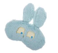 Generic Plush Sleeping Eye Mask Blue Comfortable and Washable Eye Cover for Sleep and Nap Lightweight Adjustable Blindfold for Friends and Family