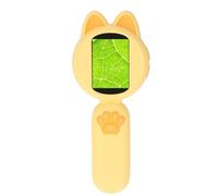 Generic Pocket Handheld Microscope Compact HD IPS Screen for Young Scientists with Adjustable Brightness Ideal for Indoor Outdoor Use (Yellow)