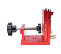 Generic Pocket Hole Jig Kit, Aluminum Alloy Pocket Hole Drill Guide Jig with 15 Degree Angle, Adjustable Dual Scale Setup, 2 Step Bits, for Woodworking Cabinets Furniture Joinery