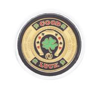 Generic Poker Card Press Metal Card Guard Poker Chip Coin Game Accessory for Table Games Lucky Coin