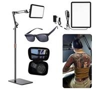 Generic Polarized LED Tattoo Work Light with Tattoo Vision Lenses and Extra Frame for Exceptional Clarity, Equipped with 360° Adjustable Metal Bracket