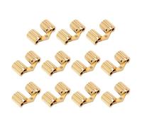 Generic Polished Brass Cylindrical Hinge 180 Degree, Ideal for Jewelry and Souvenir Boxes, Concealed Design, M8x18mm, Set of 10