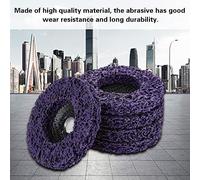 Generic Poly Strip Wheel with Long Durability Grinding and Polishing Effect for 100mm Angel Grinders, for Steel, Aluminum, Copper, Plastic, Wood, Stone, Concrete Grinding and Polishing