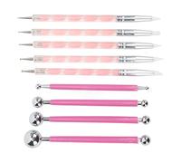 Generic Polymer Clay Modeling Tools 9Pcs Set Stainless Steel Rust Proof Metal Ball Tools for Art Projects Like Ceramic Carving and Embossing