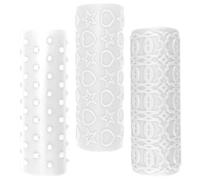 Generic Polymer Clay Texture Rollers Clay Twig Rollers 3pcs with Delicate Patterns and Rounded Edges and Jewelry Making