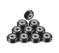 Generic POM Plastic 3D Printer Pulley with Bearing 10pcs for Excellent Friction, Passive Round Wheel, 25mm Outer Diameter, for 3D Printer Parts