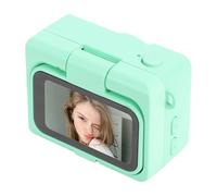 Generic Portable 2K 2MP Digital Camera with Built in Flash for Selfies Vlogging 180° Flip Screen (Green)