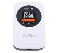 Generic Portable 4G WiFi Router, Mobile Wireless Hotspot, Unlocked SIM Card Slot, 300Mbps High Speed Network Support 10 Users, for Travel, Camping, Hotel, with 3000mAh Battery (White)