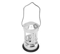 Generic Portable Candle Lantern for Outdoor Camping Cozy Ambiance Silver Aluminum Alloy 1 Unit