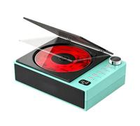 Generic Portable CD Portable Player with Radio Lightweight with Speaker Easy to Use for Bedroom, Office, Green
