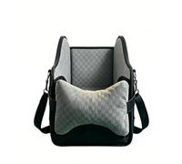Generic Portable Center Console Dog Booster Seat Comfortable Adjustable Armrest for Small Pets Ultra Portable 15.75x9.84x8.66in