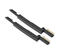 Generic Portable Dual Side Eyelash Grooming Brush, Foldable Eyebrow Comb with Tight Comb Teeth, 2pcs Metal Eyelash for Business Trips