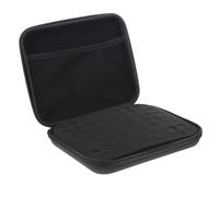 Generic Portable Essential Oil Bottle Carrying Case Slots Organizer with Mesh Pocket for Travel and Home Storage Black Compact Protective Bag for Aromatherapy Oils and Nail Polish