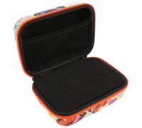 Generic Portable Essential Oil Storage Bag with Butterfly Print, 12 Slots 15ml Bottle Organizer Case with Orange Zipper, Travel Essential Oil Carrying Pouch for Aromatherapy and Beauty