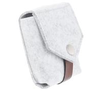 Generic Portable Felt Lipstick Bag with Built-in Small Mirror, Multi-Function Cosmetic Pouch for Women, for Traveling and Outdoor Use, Protects Lipstick in A Compact Design