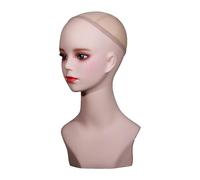Generic Portable Female Mannequin Head with Hat Makeup