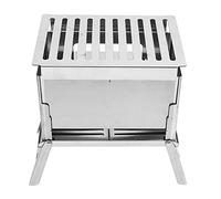 Generic Portable Folding Wood Stove Camping Stove Heavy Duty Stainless Steel with Compact Design for Outdoor Cooking BBQ Hiking Picnic 2-3 Person