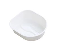 Generic Portable Foot Bath Tub, Gift Idea, Foot Washing Bucket, Foot Bath Barrel for Pedicure, Foot Bath for Adults, Dry, Cracked Feet, Home, White