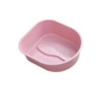Generic Portable Foot Bath Tub, Gift Idea, Foot Washing Bucket, Foot Bath Barrel for Pedicure, Foot Bath for Adults, Dry, Cracked Feet, Home, Pink