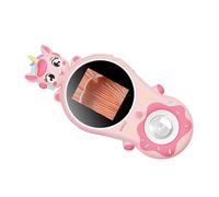 Generic Portable Handheld Magnifier 2MP 500X with LED Light for Exploration and Study, 2 Inch IPS Screen Microscopes for Adults and Kids (Pink)