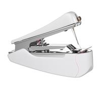 Generic Portable Handheld Sewing Machine for Clothes Making and Crafting White with Stainless Steel Needle and Body, Fast Stitching Versatile Mini Sewing Machine Random Color
