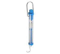 Generic Portable Hanging Tube Spring Scale Force Gauge for Accurate Measurement, 10n Capacity, Plastic and Iron Material, for Physics Teaching and Experiments