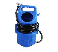 Generic Portable High-Performance Sandblasting Machine with 4 Nozzles and 4.5 M Hose, Compressed Air Sandblasting Machine, Blue