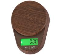 Generic Portable Jewelry Scale 0.01G Accuracy, 500G Electronic Scale - Multifunctional with Wood Grain, Tare Function, Backlit Display, 4.6 X 3.3 X 1 in