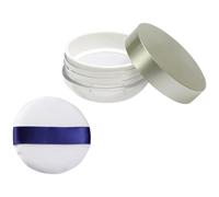 Generic Portable Loose Powder Container Box for Travel Powder Case Holder for Holding Loose for Setting Translucent The Go Random Color