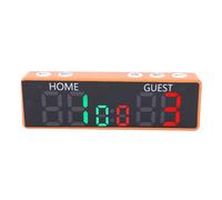 Generic Portable Mini Digital Scoreboard 6 Digits for Board Games Chess Loud Buzzer Rechargeable for Tabletop Games Accessories