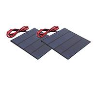 Generic Portable Mini Solar Battery Module with High Conversion Efficiency for Solar Lighting and Charging 12V 150mA 2 Pack