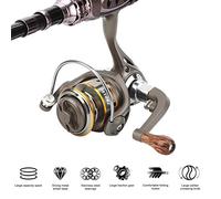 Generic Portable Mini Spinning Reel with Durable All Metal Build for Long-Range Fishing At River/Lake, 9x5.5cm, 1 Unit (Mini 150)