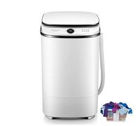 Generic Portable Mini Washing and Drying Machine, Semi-Automatic Laundry Washer with Rotary Timer Controller, Shoe Washing Machine for Home, Dorm, Apartment, RV, Travel, Outdoor