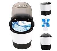 Generic Portable Mini Washing Machine with Spin Dryer, Combo Compact Laundry Washer with Rotary Timer Controller for Home, Dorm, Apartment, RV, Travel, Outdoor