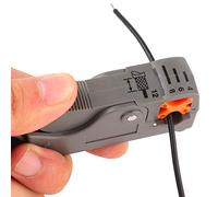 Generic Portable Mini Wire Stripper Crimper Pliers Adjustable Depth Wire Cutters for Coaxial Cable and Woven Mesh Cable Use Plastic Clamp Head