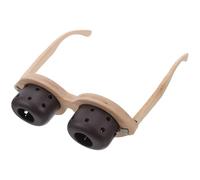 Generic Portable Moxa Glasses for Eye Moxibustion with Bamboo and Purple Sands Material, Comfortable Fit to Alleviate Eye Strain, Traditional Chinese Medicine Design for Home and Office