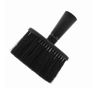 Generic Portable Neck Hair Removal Brush with Soft Bristles for Hair Cleaning and Dust Sweeping, Ergonomic Design, Lightweight, Ideal for Hairdressers (Black)