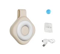 Generic Portable Phone Fill Light Magnetic LED Work Light for Reading Night Jogging and Emergency 6 Lighting Modes (Beige)