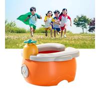 Generic Portable Potty for Toddlers Foldable Thickened Leakproof for Kids Car Travel Outdoor Play (Orange)