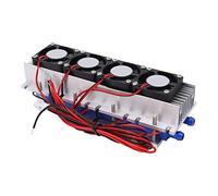 Generic Portable Semiconductor Refrigeration Air Cooler, 12V 4-Chip TEC1-12706 Cooling Device, No Assembly Required, Ideal for Learning and Research Solutions