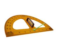 Generic Portable Teacher Protractor for Classroom Use, Semi-Circle 180 Degrees Math Angle Tool Made of Sturdy Plastic with Handle Design, Easy to Carry and Hold for Accurate Measurement