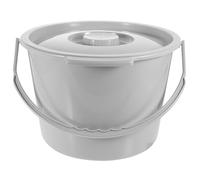 Generic Portable Toilet Pot with Lid Plastic Spittoon for Bedroom Use, Featuring Splash-Prevention Lid Design and Easy Carry Handle, for Elderly or Disabled Users
