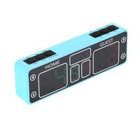 Generic Portable Touch Button Electronic Scoreboard LED 10 Digit Rechargeable Digital Score Keeper Bright Scoreboard with Countdown Timer for Game Rooms Clubs Backyards (Blue)
