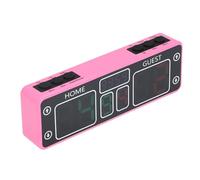 Generic Portable Touch Button Electronic Scoreboard LED 10 Digit Rechargeable Digital Score Keeper Bright Scoreboard with Countdown Timer for Game Rooms Clubs Backyards (Pink)