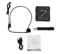 Generic Portable Voice Amplifiers with Clear Sound and Long Battery Life for Teaching Yoga Speech, Wired Microphone for Teachers,MaterialFree Size (Black)