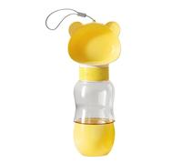 Generic Portable Water Bottle for Dogs - 2 in 1 Water Bottle with Built-in Bowl, Ideal for Walking and Hiking | Waterproof, Lightweight and Convenient to Keep Your Pet on the Go with Feuc